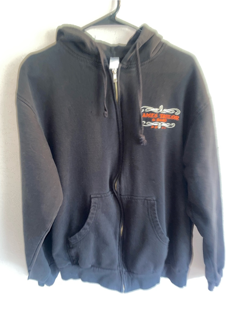 James Taylor 2011 Black Zip Hoodie Large